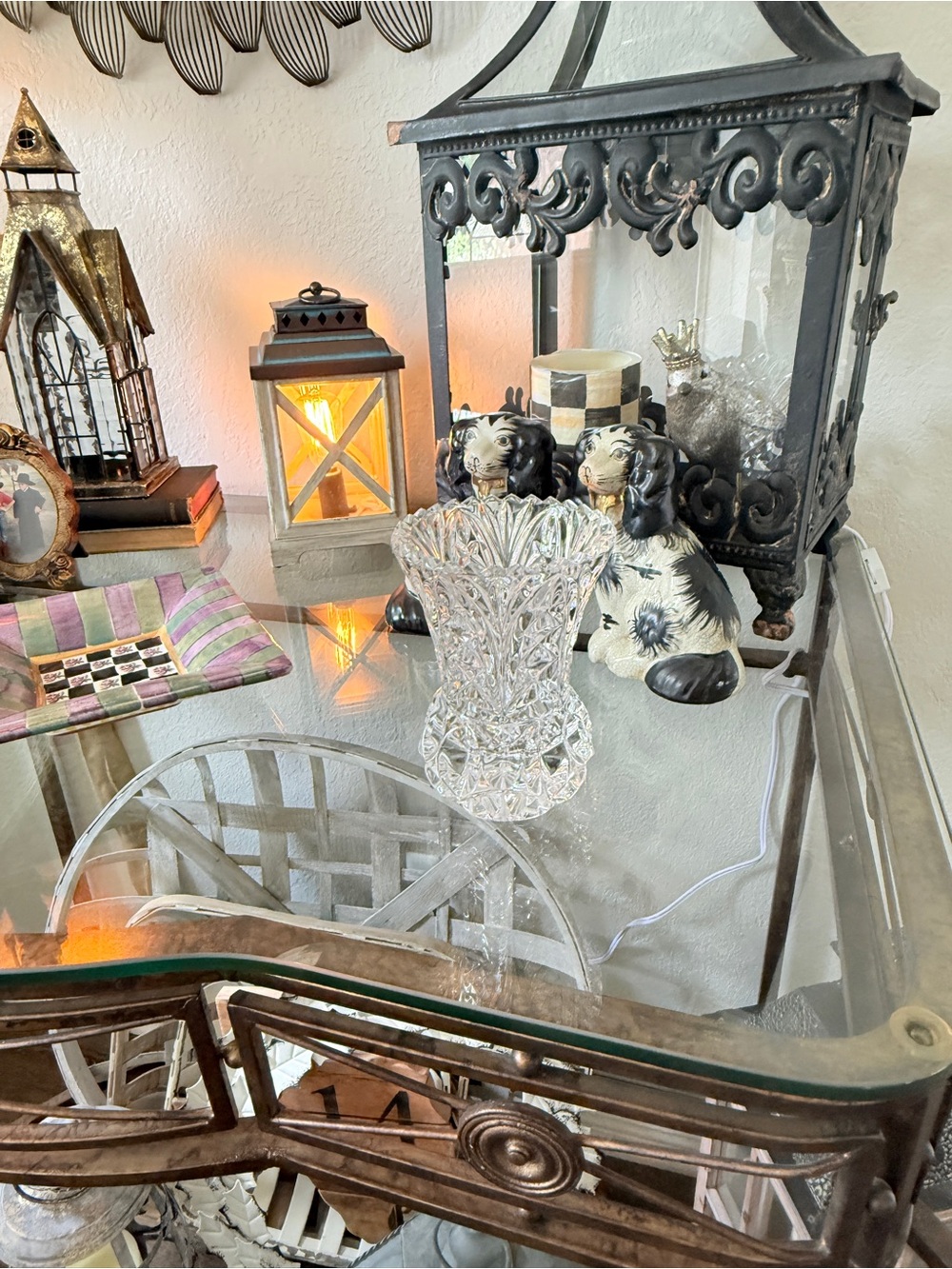 Vintage Lead Crystal Heavy Vase - Picture 9 of 12